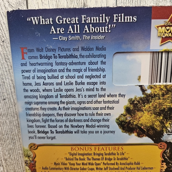 Bridge To Terabithia DVD Full Screen Walt Disney - Picture 6 of 8